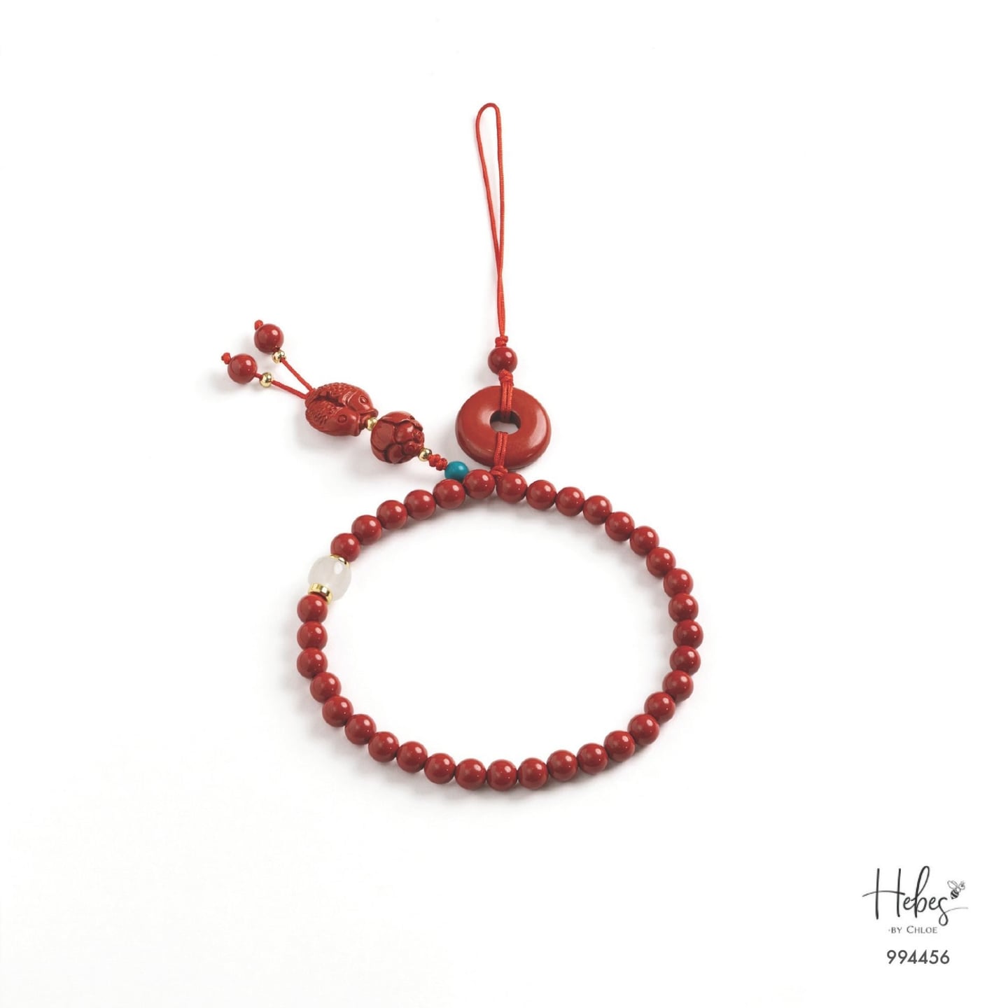 Cinnabar Lotus & Koi Harmony Charm 994456