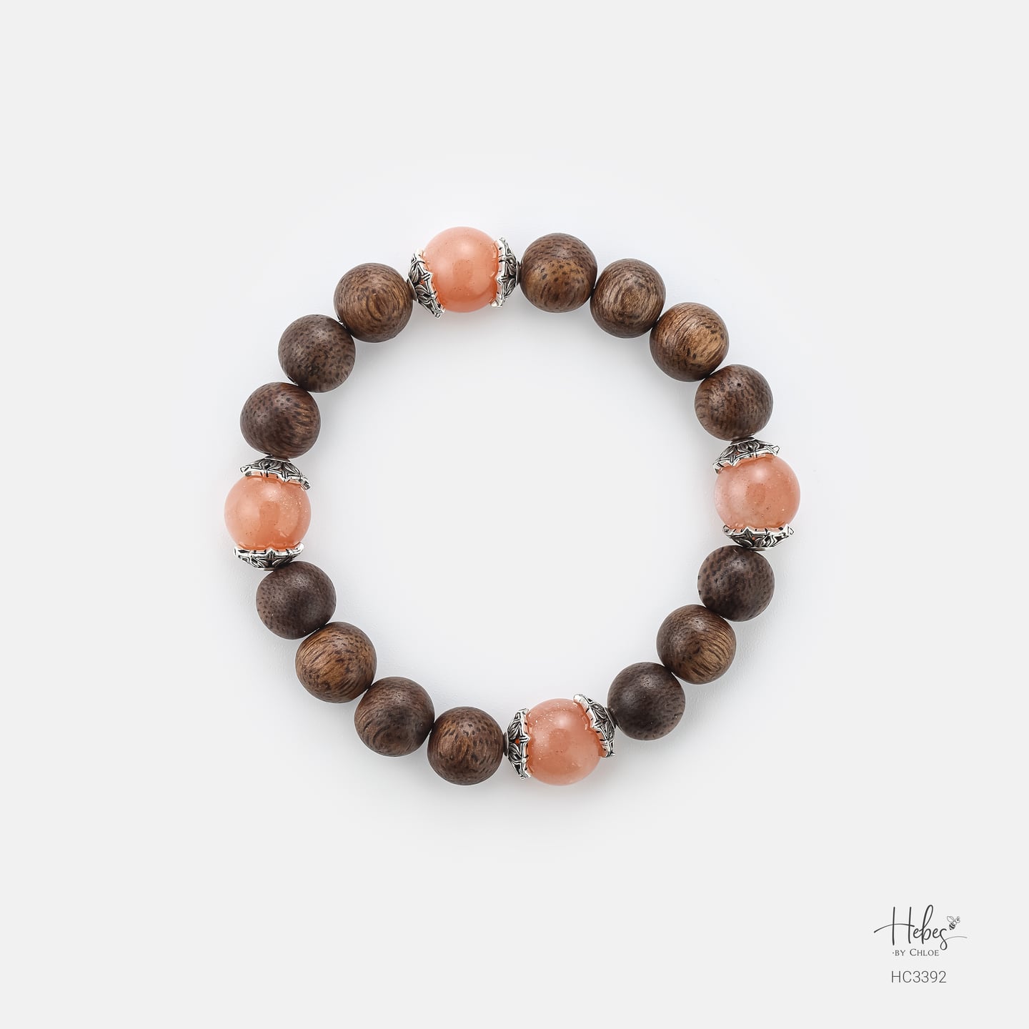 Vietnamese Agarwood Sunstone Bracelet HC3392